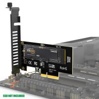 M.2 NVMe SSD Express Card M Key to PCIE 3.0 X4 Adapter Support 2230-2280