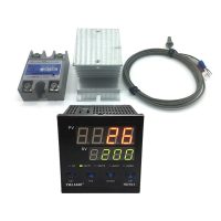 100-240V PID Digital Temperature Controller + radiator + 2M K Thermocouple + SSR