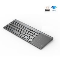 2.4GHz Wireless mini Size Thin Keyboard with Number Keypad Touchpad Mouse