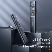 Wireless Infrared Presenter USB& USB C Laser Pen Pointer with Remote Control