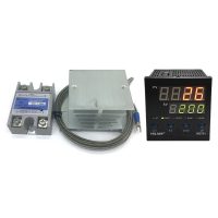 Pid Digital Temperature Controller + Heat Sink + 2M K Thermocouple + Max 40A SSR
