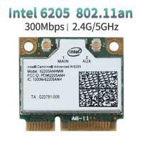 Half Mini PCI-E 300Mbps 2.4/5GHz 802.11n WiFi Card 6205 62205an 62205hmw