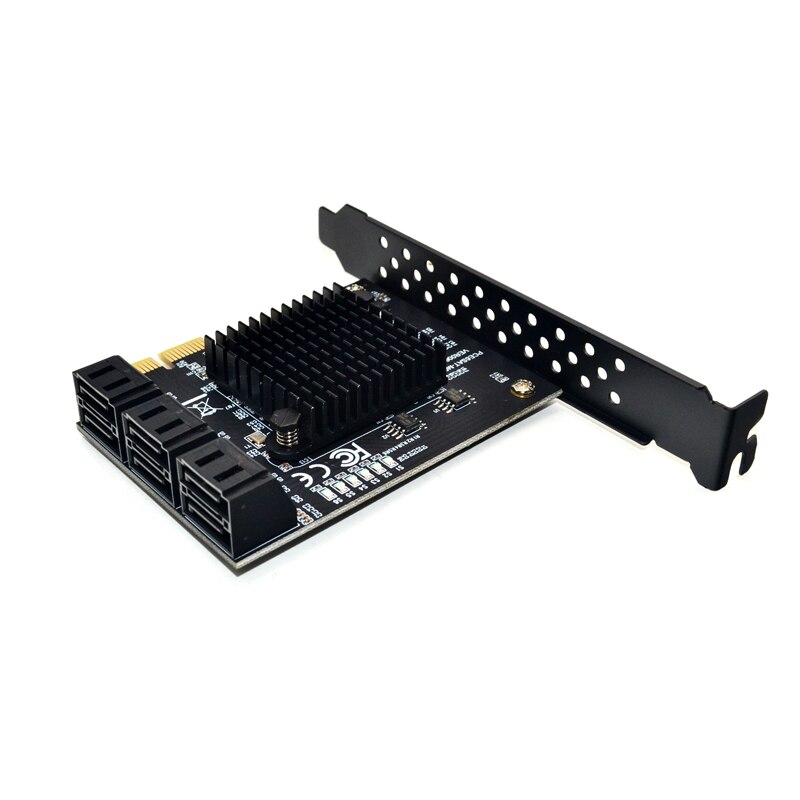 Marvell 88SE9215 chip 6 ports SATA 3.0 to PCIe expansion Card SATA ...