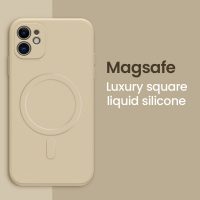 Qi Magnetic Liquid Silicone Case Shockproof Cover For iPhone 12 Pro Max Mini