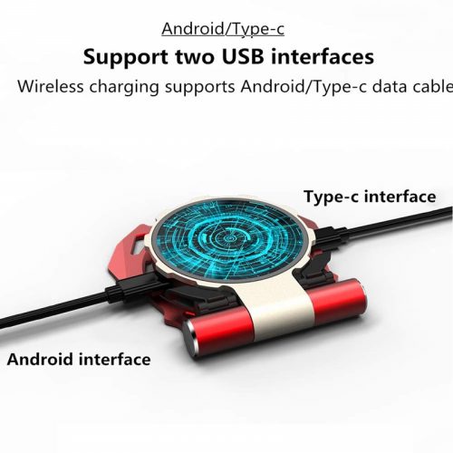 10W Iron Man Design Foldable Qi Wireless Charger Fast Wireless Charging Pad
