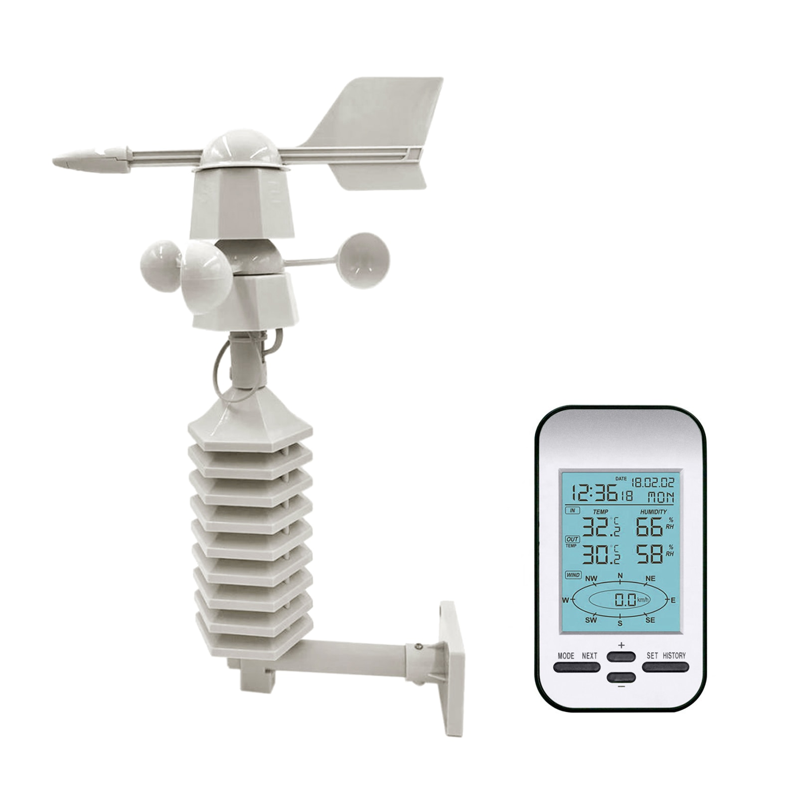 Digital Wireless Weather Station DualMount Wind Sensor