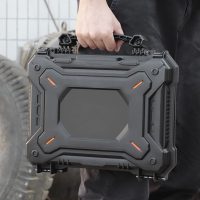 Tactical Hunting Gun Safety Hard Case Camera Laptop Protective Waterproof Shell Box with Foam Padded +Safety Lock