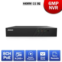 8CH 6MP POE Video Recorder H.265+ NVR For HD POE 2MP 3MP 4MP 5MP 6MP IP Cameras Home Surveillance Security System Kit