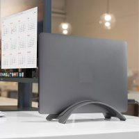 Aluminum Laptop Vertical Stand Desktop Erected Holder Storage for MacBook Pro Air Retina